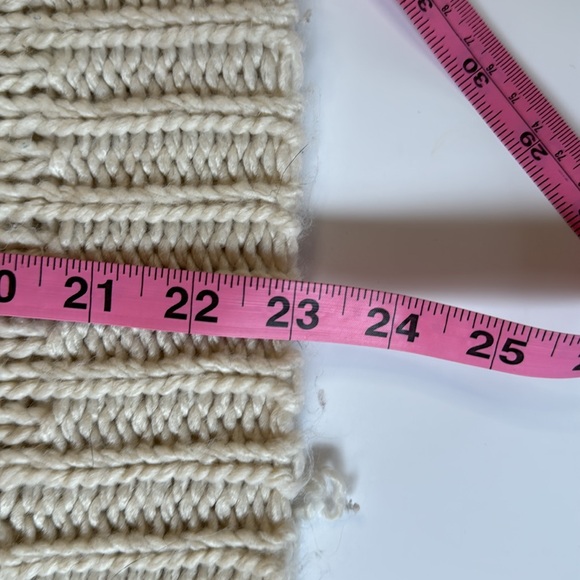 Cream Chunky Knit Turtleneck Sweater - Picture 7 of 9